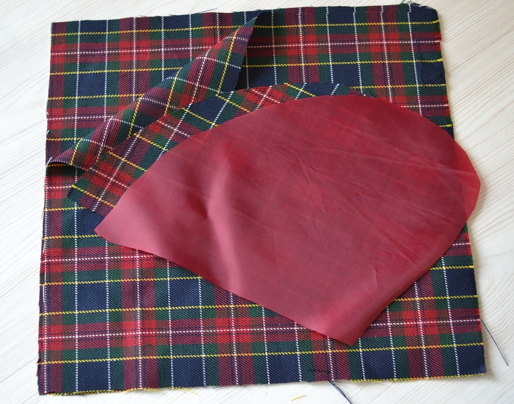 Обработка внутреннего бокового кармана платья, шаг 1