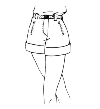 Короткие брюки-шорты